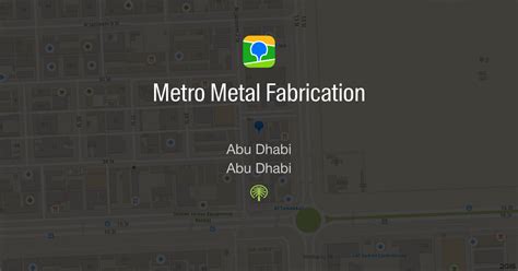 metro metal fabrication abu dhabi|Metro Metal Fabrication In Abu Dhabi .